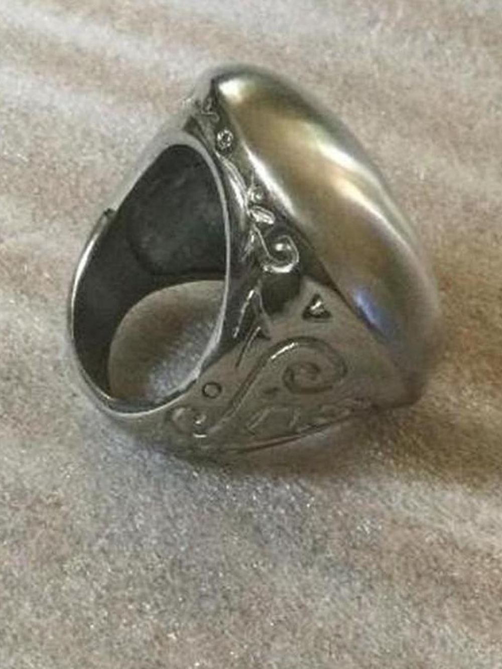Jimmy Crystal Chunky Dome Ring